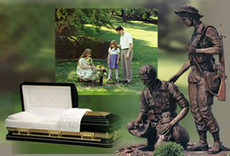 Deathcare equipment image - memorialization montage